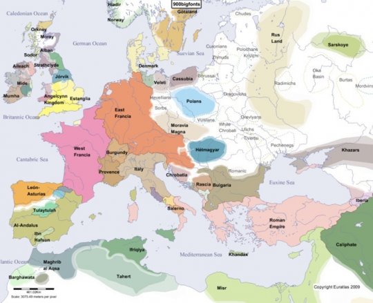 ევროპის პოლიტიკური რუკები ქრისტეს შობიდან – 2 000 წლამდე