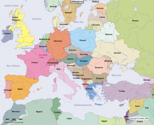 ევროპის პოლიტიკური რუკები ქრისტეს შობიდან – 2 000 წლამდე