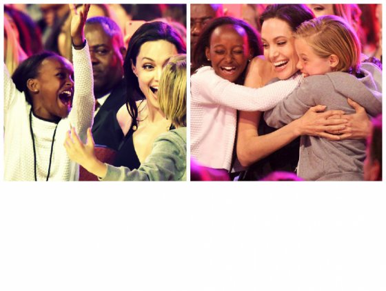 ანჯელინა ჯოლი შვილებთან ერთად ''Kids  Choice Awards 2015''-ის დაჯილდოებაზე