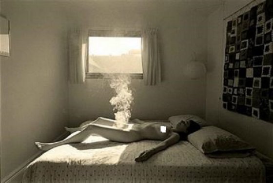 ლელსი კრიმსის სარეკლამო ფოტო მოწევის მავნებლობაზე(1969 წელი)