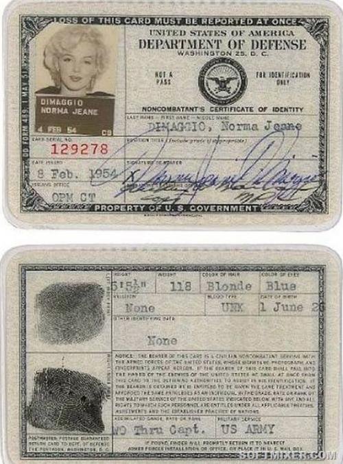 მერლინ მონროს პასპორტი