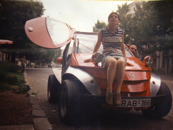 კახური ავტომობილი ,,როსინანტი", დამზადებულია თელავში, გასული საუკუნის 80-იან წლებში. ავტორი ოთარ ბოჭ