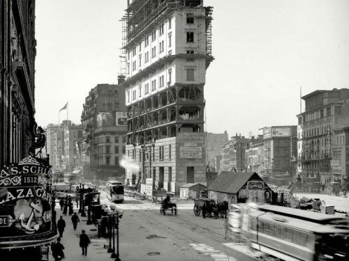 ასე გამოიყურებოდა ტაიმს-სკვერი ნოუ-იორკში 1903 წელს