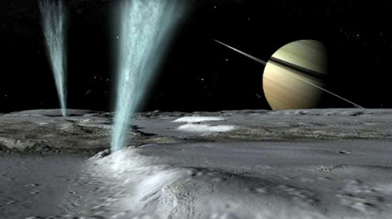 სატურნის თანამგზავრი ენცელადას გეიზერები