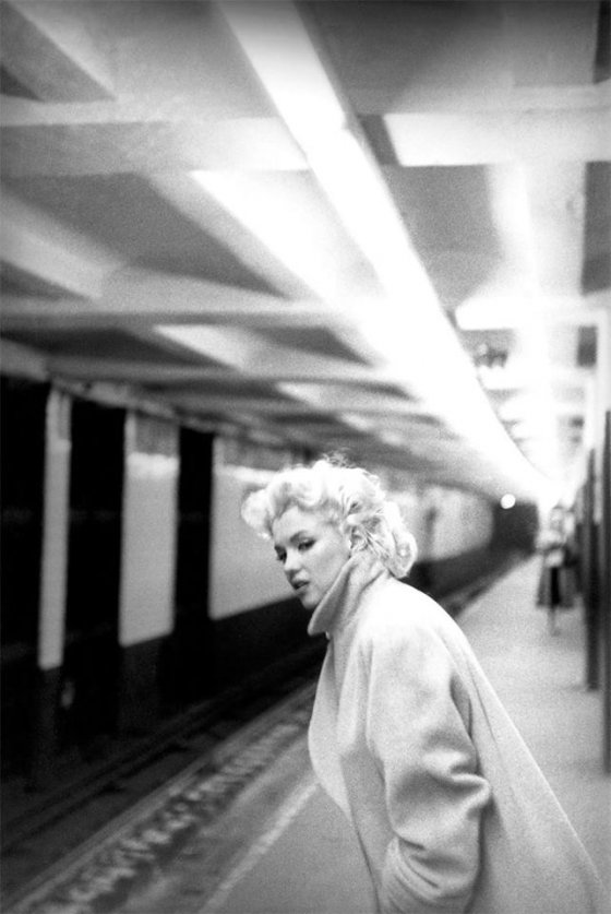 მერილინ მონრო. ნიუ-იორკის მეტროში, 1955 წელი.
