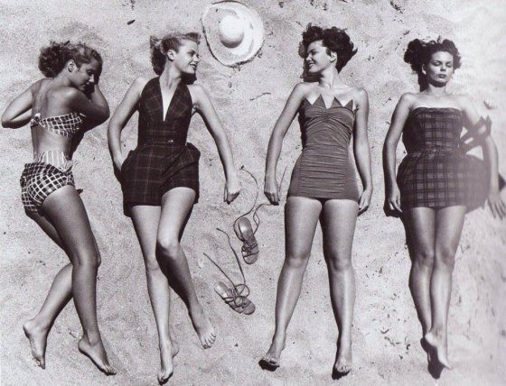 გოგონები პლიაჟზე - 1950 წელი