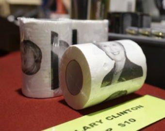 აშშ-ში დიდი წარმატებით იყიდება ტუალეტის ქაღალდი ჰილარი კლინტონის გამოსახულებით